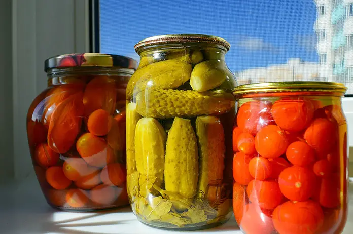 3 jars of pickles