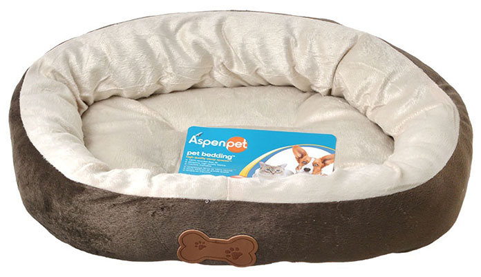 aspen pet oval washable dog bed