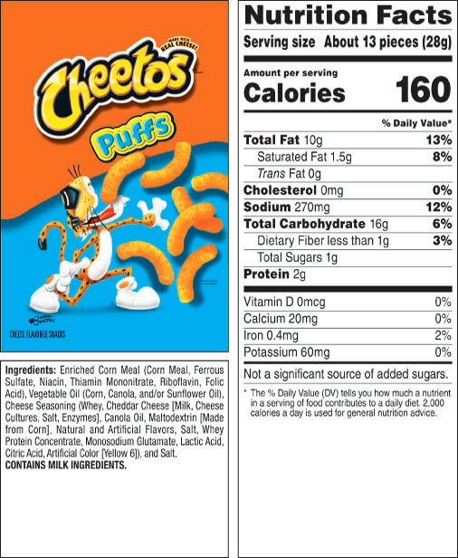 cheetos cheese puffs