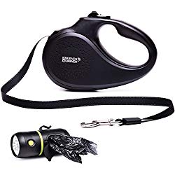 reflective retractable nylon leash